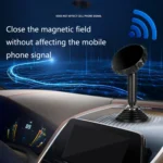 Q7 Car Home Mobile Phone Magnetic Bracket Strong Magnetic Double Ball Instrument Panel Navigation Bracket - Image 6