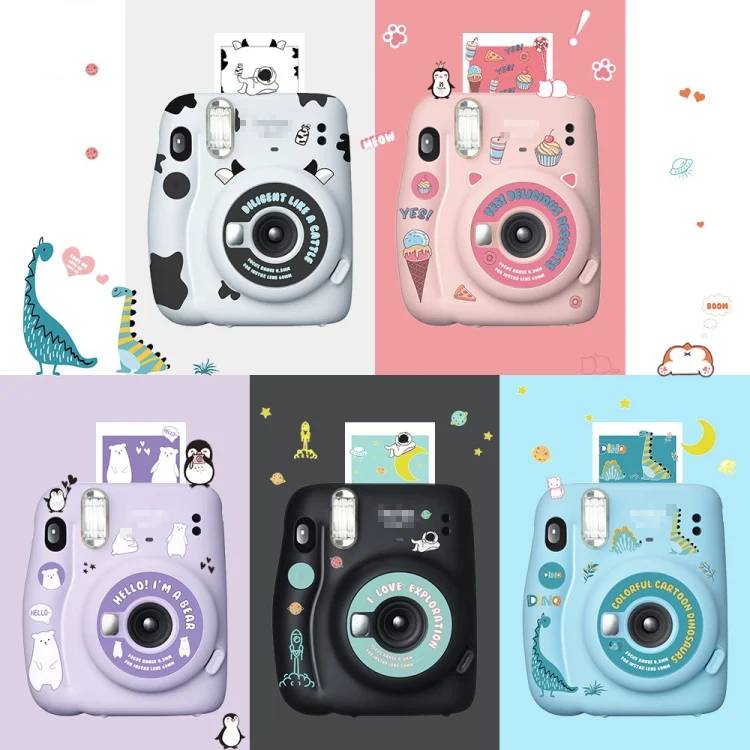 TBD0593191501_B4.webp 5 PCS 5 in 1 DIY Cute Cartoon  Camera Stickers Set for Fujifilm Instax mini 11 - Image 5