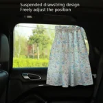 Car Curtains Cotton Car Suction Cup Sunshade Sun Protection Thermal Curtain - Image 5