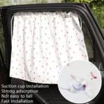 Car Curtains Cotton Car Suction Cup Sunshade Sun Protection Thermal Curtain - Image 7