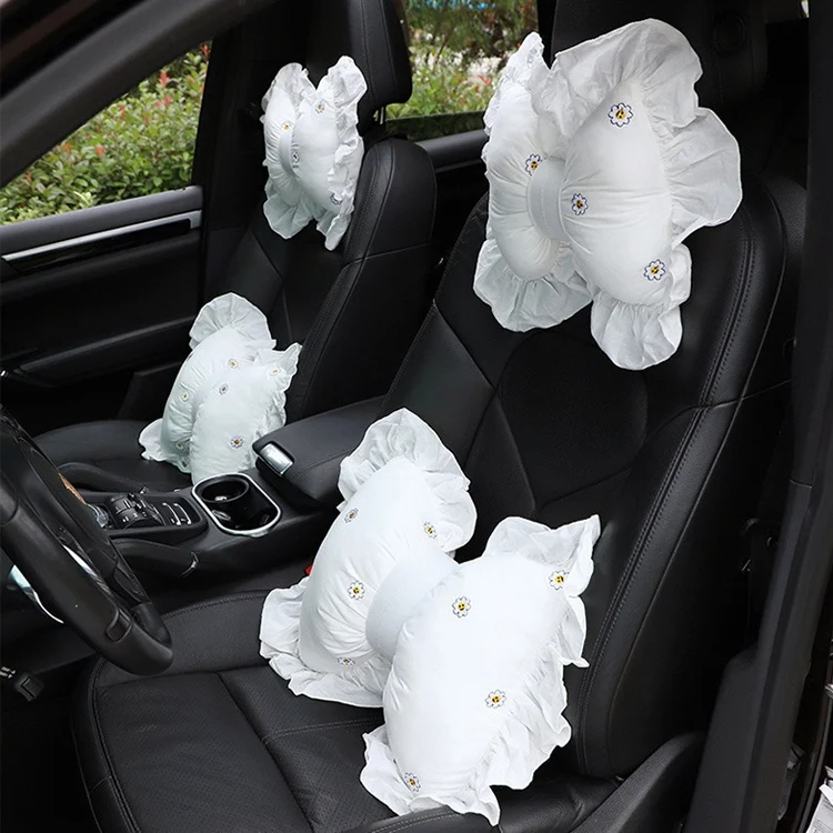 TBD0594157201_1.webp Bow Car Head Pillow Car Seat Neck Pillow Comfortable Cotton Car Supplies - Image 5