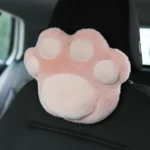 Car Plush Head Pillow Cat Claw Car Neck Pillow Car Female Decorative Supplies