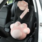 Car Plush Head Pillow Cat Claw Car Neck Pillow Car Female Decorative Supplies - Image 5