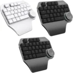 DELUX T11 29 Keys Single-Hand Keyboard Shortcut Key Speech Tool Flat Keyboard, Colour: Silver - Image 2