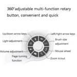 DELUX T11 29 Keys Single-Hand Keyboard Shortcut Key Speech Tool Flat Keyboard, Colour: Silver - Image 3