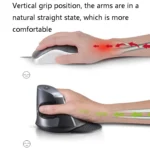 DELUX M618 6-Keys Vertical Snail Ergonomic Wireless Mouse - Image 4