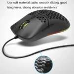 DELUX M700BU 7 Keys Wired Games Mouse Desktop Wired Mouse, Style: - Image 4