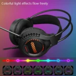 Smailwolf AK3 Headset Game Headphones Wired Luminous Desktop Computer Headset, Style: - Image 3