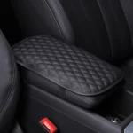Leather Car Universal Central Armrests Pad Anti-Slip Armrest Box Mat - Image 2