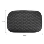 Leather Car Universal Central Armrests Pad Anti-Slip Armrest Box Mat - Image 3