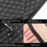 Leather Car Universal Central Armrests Pad Anti-Slip Armrest Box Mat - Image 5