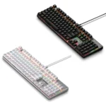 104 Keys Green Shaft RGB Luminous Keyboard Computer Game USB Wired Metal Mechanical Keyboard, Cabel Length:1.5m, Style: - Image 7