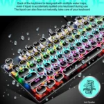 104 Keys Green Shaft RGB Luminous Keyboard Computer Game USB Wired Metal Mechanical Keyboard, Cabel Length:1.5m, Style: - Image 4