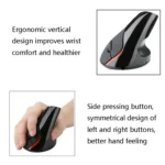 HH-111 5 Keys Wireless Vertical Charging Mouse Ergonomics Wrist Protective Mouse - Image 6