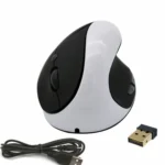 JSY-03 6 Keys Wireless Vertical Charging Mouse Ergonomic Vertical Optical Mouse