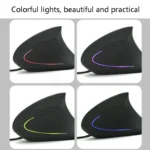 JSY-5 6 Keys Laser USB Wired Mouse Optical Upright Mouse - Image 6