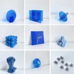 Blue Ball Magic Square Studio Background Ornament Photo Props - Image 2