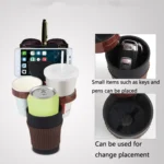 8744 Car Air Outlet Storage Water Cup Holder Mobile Phone Navigation Multi-function Storage Box - Image 5