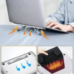 Oatsbasf K01 Adjustable Desktop Heightening Base Aluminum Alloy Radiator Folding Laptop Stand - Image 4
