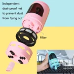 XCQ-01 Multifunctional Desktop Vacuum Cleaner with Pencil Sharpener Function - Image 6