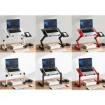 Oatsbasf Folding Computer Desk Laptop Stand Foldable Lifting Heightening Storage Portable Rack,Style: - Image 2