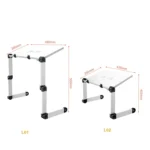 Oatsbasf Folding Computer Desk Laptop Stand Foldable Lifting Heightening Storage Portable Rack,Style: - Image 3