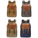 K805 Waterproof Batik Canvas Camera Backpack Outdoor Liner Shoulder Photography Bag - Image 2