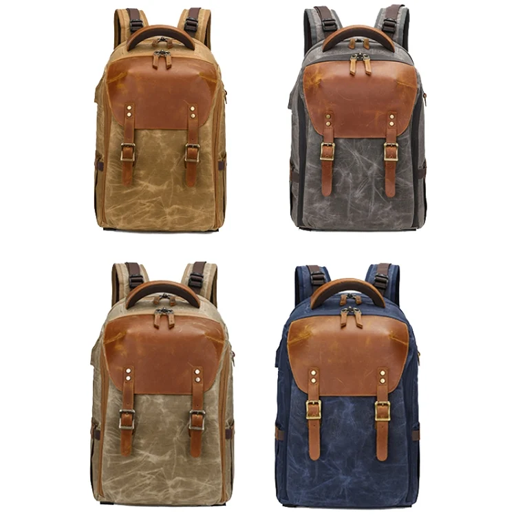 TBD0598340001_B1.webp K805 Waterproof Batik Canvas Camera Backpack Outdoor Liner Shoulder Photography Bag - Image 2