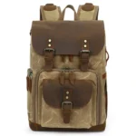 K-86 Casual Shoulder Camera Bag Contrast Waterproof Batik Canvas Single Digital Camera Photo Backpack