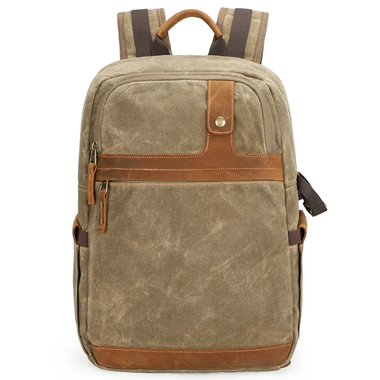 D1383 Outdoor SLR Digital Camera Backpack Waterproof Batik Canvas Camera Bag
