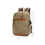D1383 Outdoor SLR Digital Camera Backpack Waterproof Batik Canvas Camera Bag - Image 3