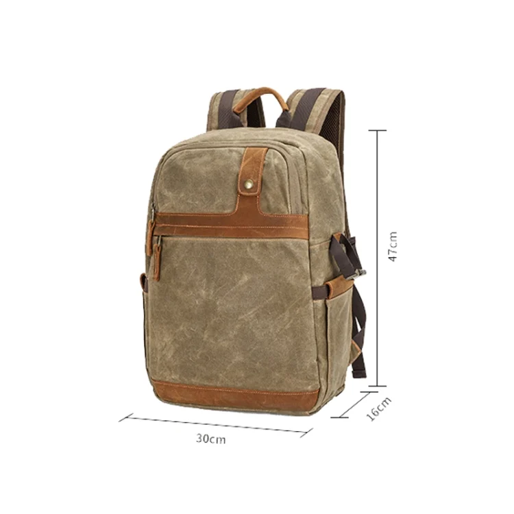 TBD0598342401_B2.webp D1383 Outdoor SLR Digital Camera Backpack Waterproof Batik Canvas Camera Bag - Image 3