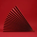 69x39cm Photo Props Hard Cardboard Folding Fan Photography Background Folded Paper