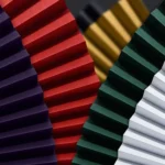 69x39cm Photo Props Hard Cardboard Folding Fan Photography Background Folded Paper - Image 2