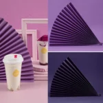 69x39cm Photo Props Hard Cardboard Folding Fan Photography Background Folded Paper - Image 3