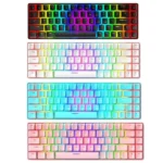 T8 68 Keys Mechanical Gaming Keyboard RGB Backlit Wired Keyboard, Cable Length:1.6m - Image 2