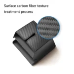 DM-020 Car Sticky Carbon Fiber Storage Bag Car Mobile Phone Storage Box Small - Image 6