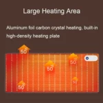 Intelligent Digital Display Timing Heating Mouse Pad Office Desktop Electric Heating Mat, CN Plug - Image 4