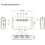 MB-103 USB 3.1 Three-Port Drive-Free HUB + 7.1 Voice Changer Sound Card High-Speed Docking Station, Cable Length: 1.2m - Image 4