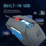 9 Keys 1600DPI Office Game USB Voice-Activated Voice Macro Programming Mouse, Cable Length: 2m - Image 6