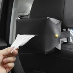 2 PCS Car Leather Tissue Box Home Paper Towel Storage Box - Image 7
