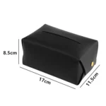 2 PCS Car Leather Tissue Box Home Paper Towel Storage Box - Image 2