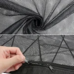 Car Ceiling Storage Net Bag Draw Rope Double-Layer Zipper Car Storage Net Pocket - Image 5