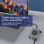 BX15W USB HUB Type-C Docking Station with Wireless Charge Function - Image 6