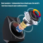 FOREV FV-209 One Pair Digital Mini Speakers Multimedia Colorful Lights Subwoofer Small Speaker - Image 5