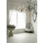 1.5m x 2.1m Window Brick Wall Photo Studio 3D Photography Background - Image 2