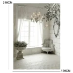 1.5m x 2.1m Window Brick Wall Photo Studio 3D Photography Background - Image 3