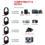 T-WOLF TF-800 4 in 1 Gaming Luminous Keyboard Mouse Headset Set - Image 5