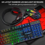 T-WOLF TF-800 4 in 1 Gaming Luminous Keyboard Mouse Headset Set - Image 6
