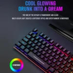 LD-126 4 in 1 Luminous Keyboard + Mouse + Earphone + Mouse Pad Set - Image 4